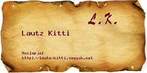 Lautz Kitti névjegykártya